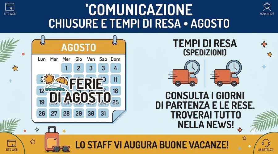 Operatività e Chiusure Agosto 2026